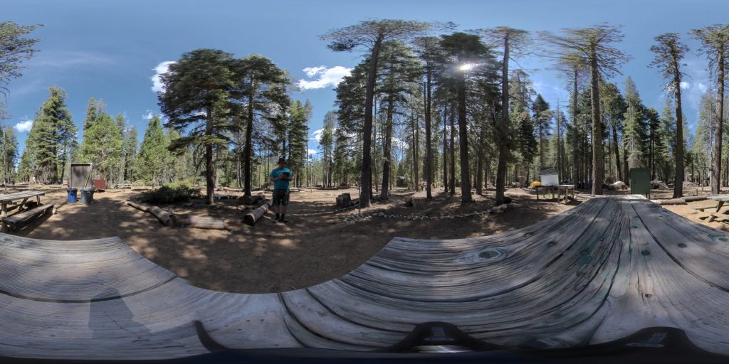 This is a 360-degree image of McPherson Campsite at Camp Wolfeboro.