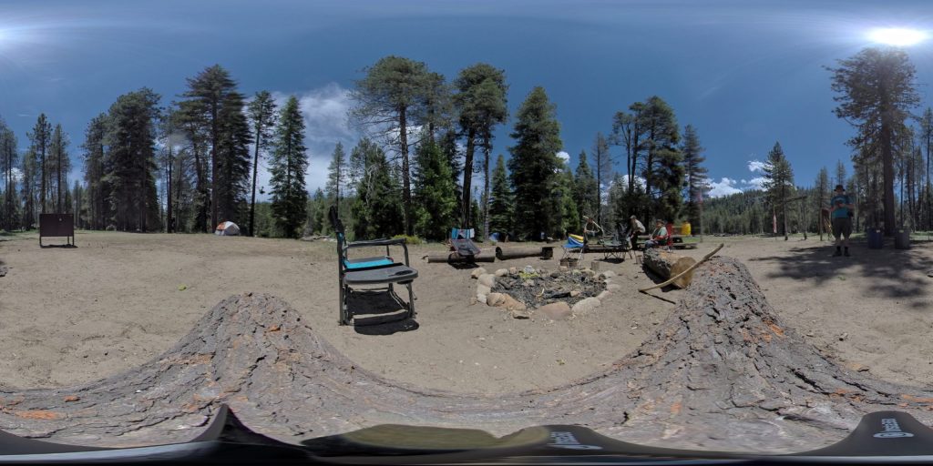 This is a 360-degree image from Riverside Campsite at Camp Wolfeboro.