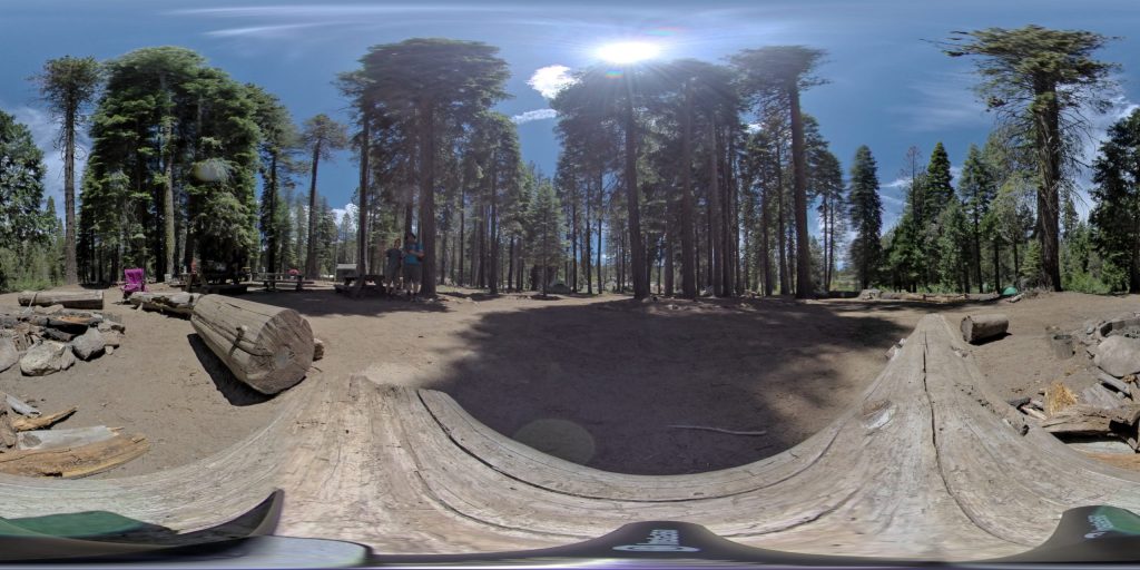 This is a 360-degree image of Tuolumne Campsite at Camp Wolfeboro.